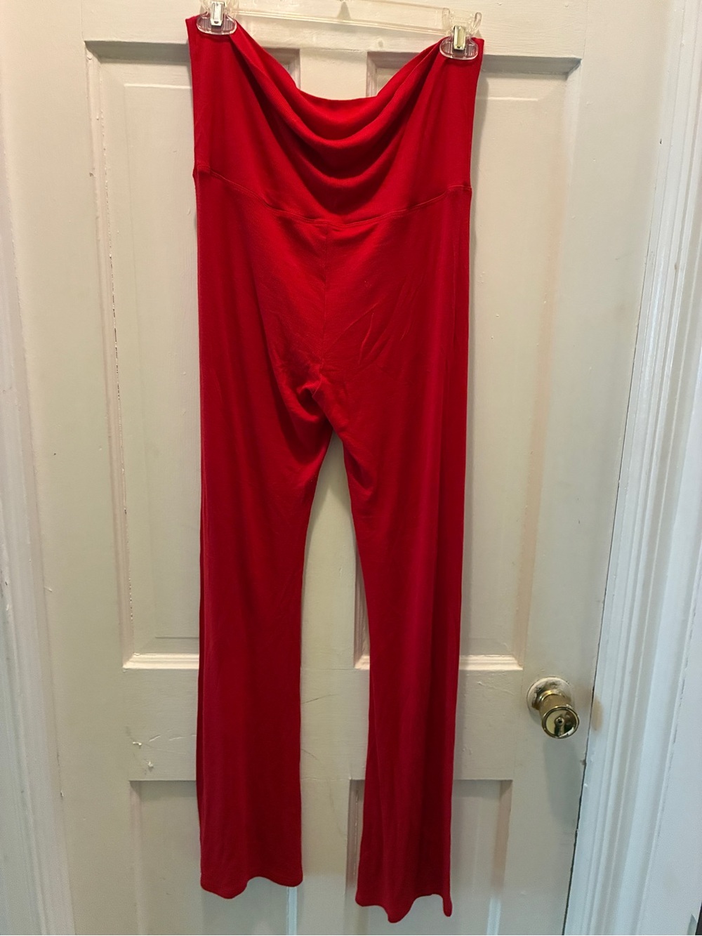 Victoria's Secret Red Wide-Leg Lounge Pants
